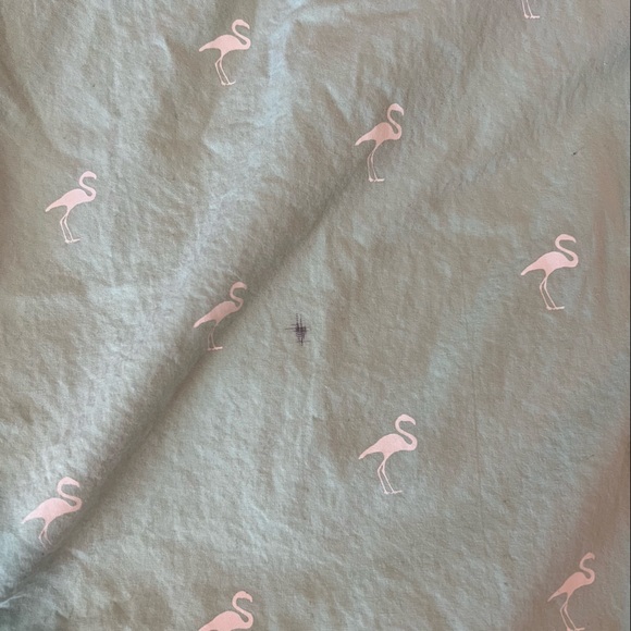 Flamingo Print Button Down - Picture 2 of 4